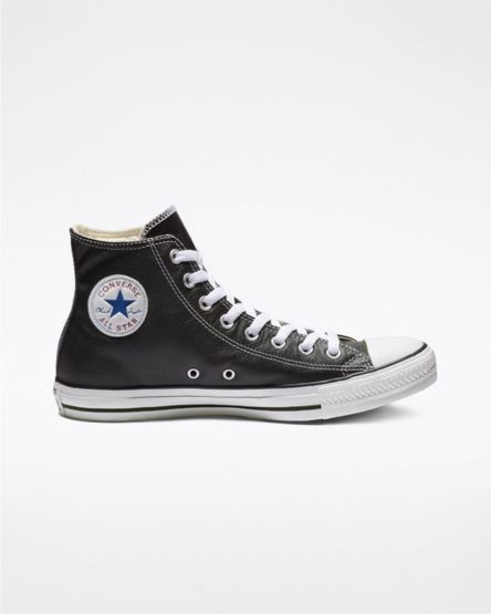 Tenisky Vysoke Converse Chuck Taylor All Star Kozene Panske Čierne | SK DILMU2